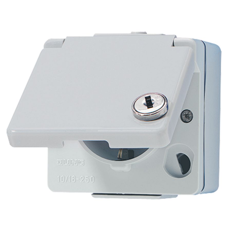 Wandcontactdoos WG600 met R/A slot & onderkast