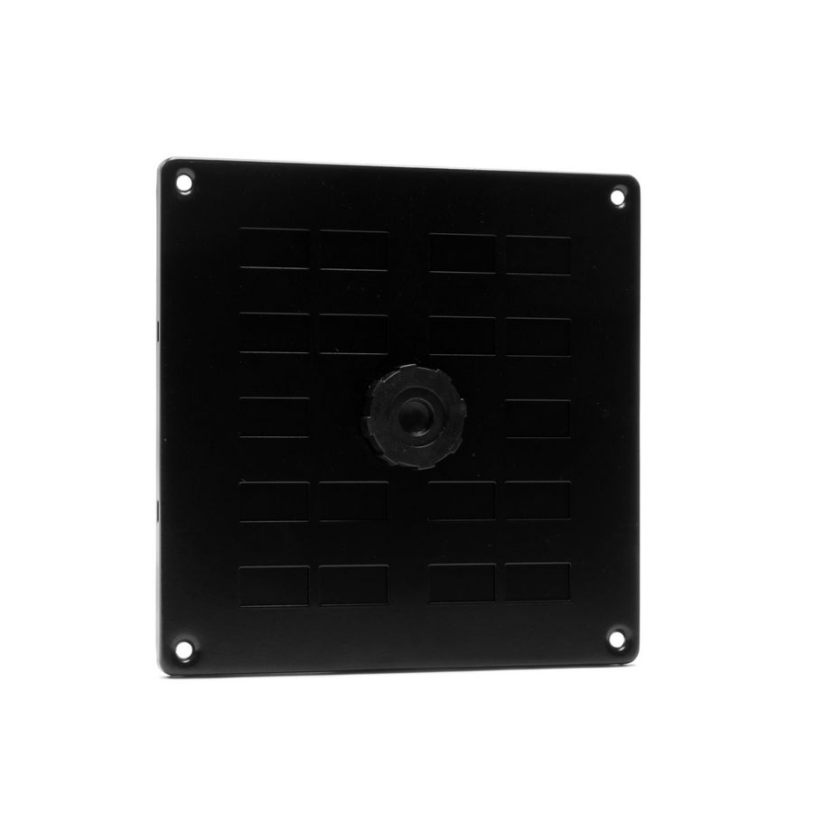 ALU schuifrooster+gaas 160x160mm zwart