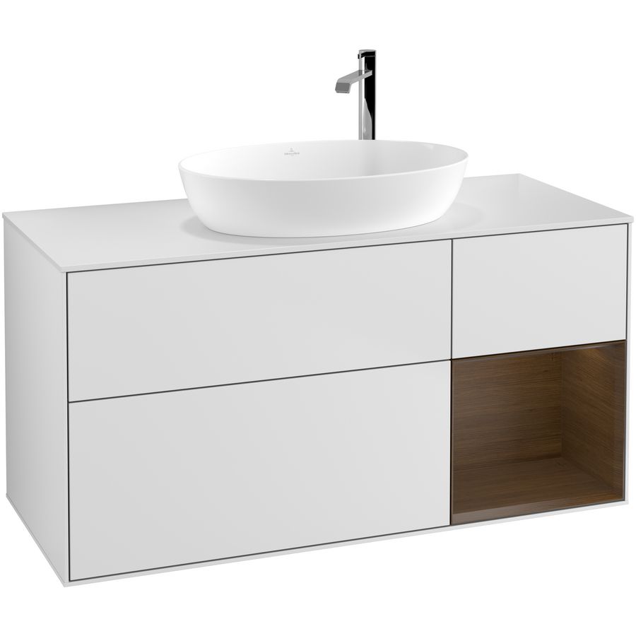 Wastafelonderkast Finion 1200x603x501mm White Matt Lacquer G951GNMT