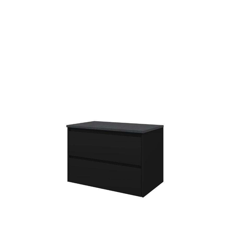 Proline Top afdekplt hardst en OK Sym Mat zwart/BLuSt 80x46
