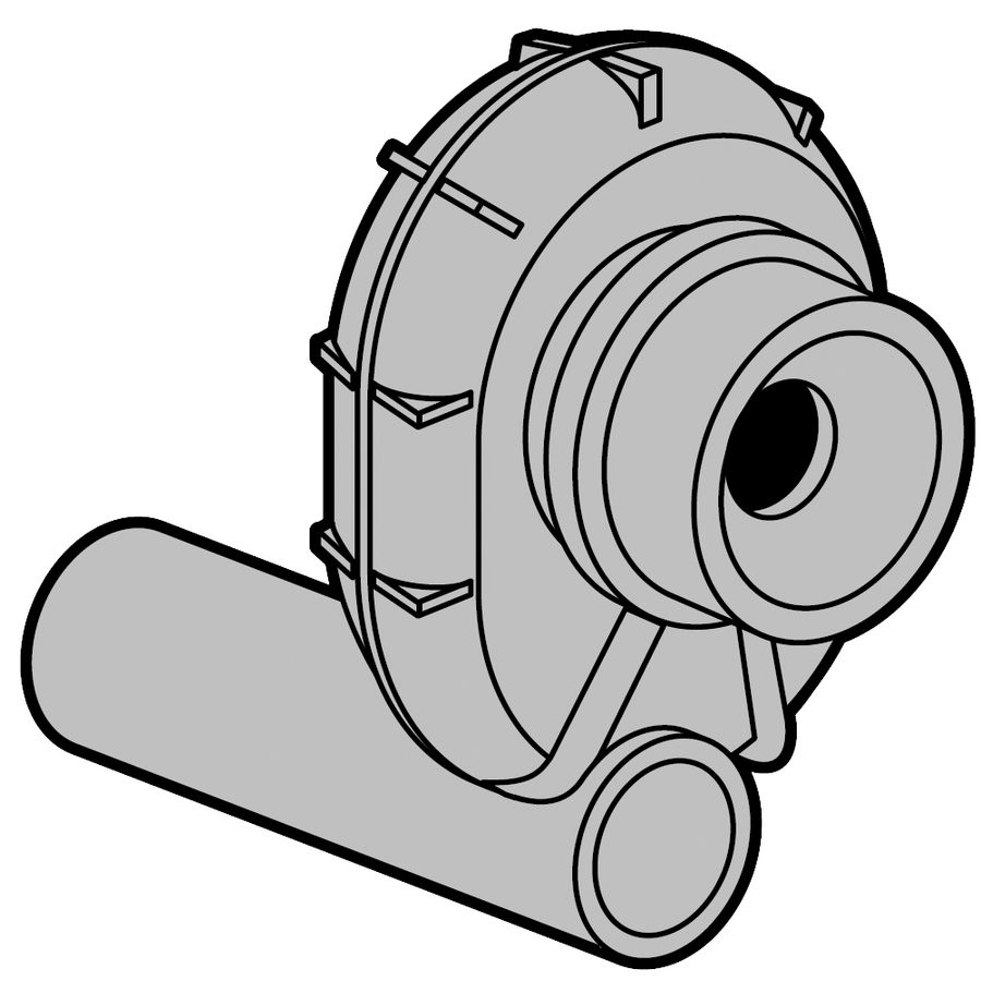 Afzuigsifon horizontaal