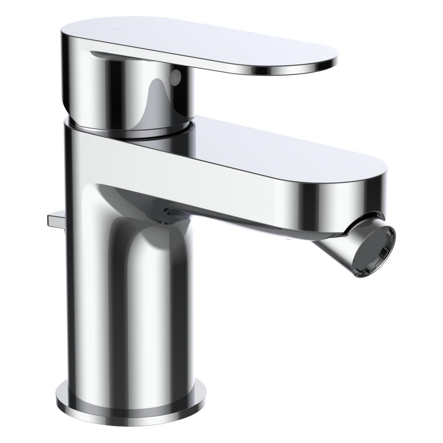 Bidet Mengkraan vaste uitloop 105mm pop-up waste chroom