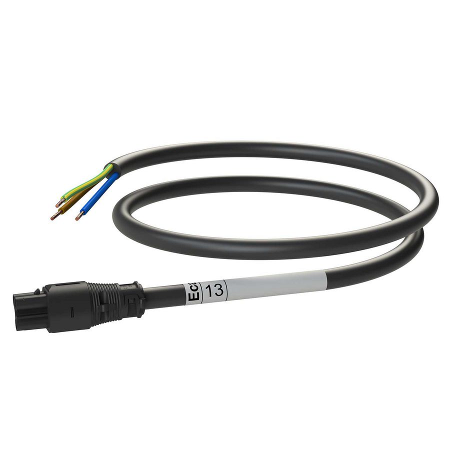 Patchkabel Female-open 13m 3G2,5 zwart Eca VVE=5