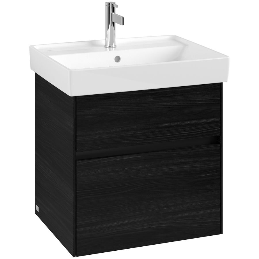 Wastafelonderkast Collaro 554x546x444mm Black Oak C008B0AB