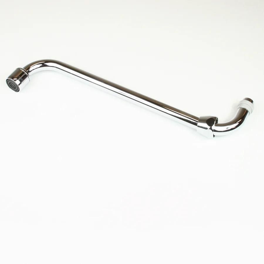 Onderuitloop 1/2 sprong 250mm chroom incl. perlator