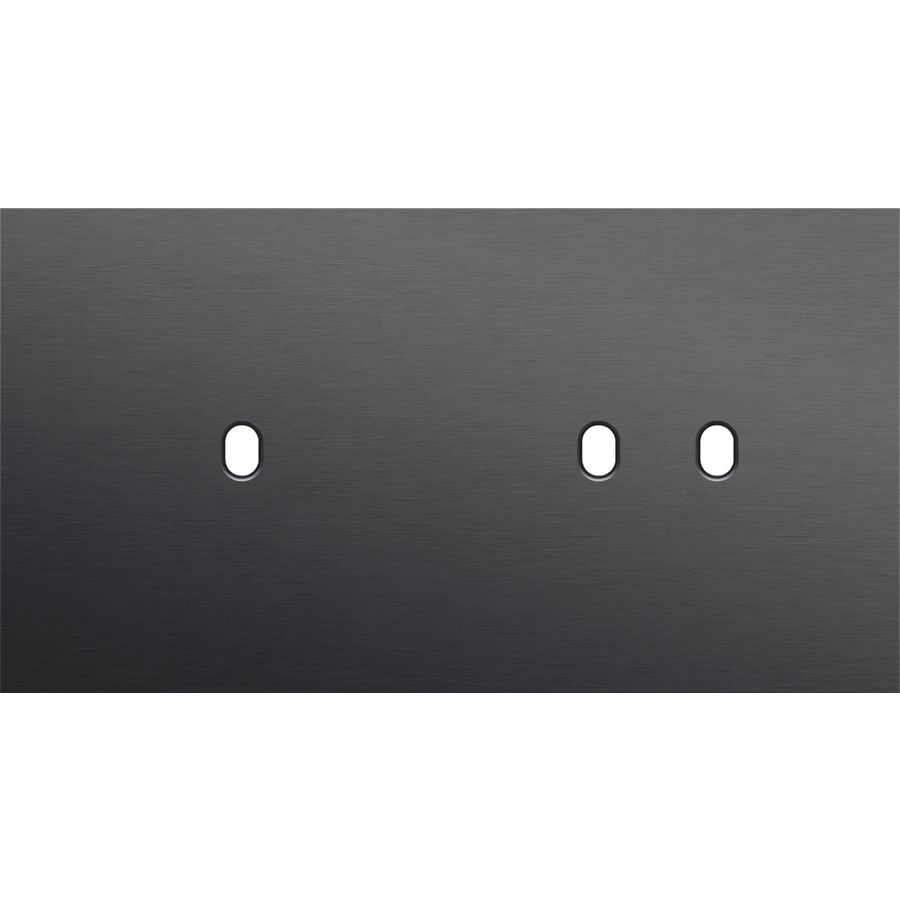 Tweevoudige afdekpl. horizontaal 71mm centerafstand een enke