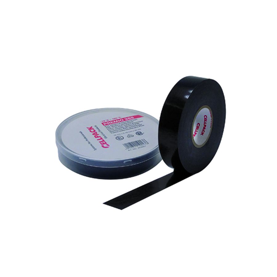 PVC Weerbest. elektro-isol. tape 388/0.22-19-6/zw. VVE=10