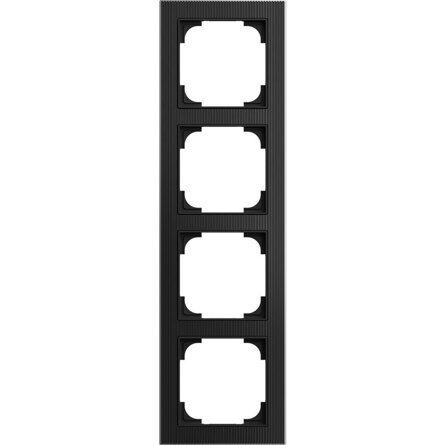 Afdekraam 4v art-glas zwart (1724-4025)