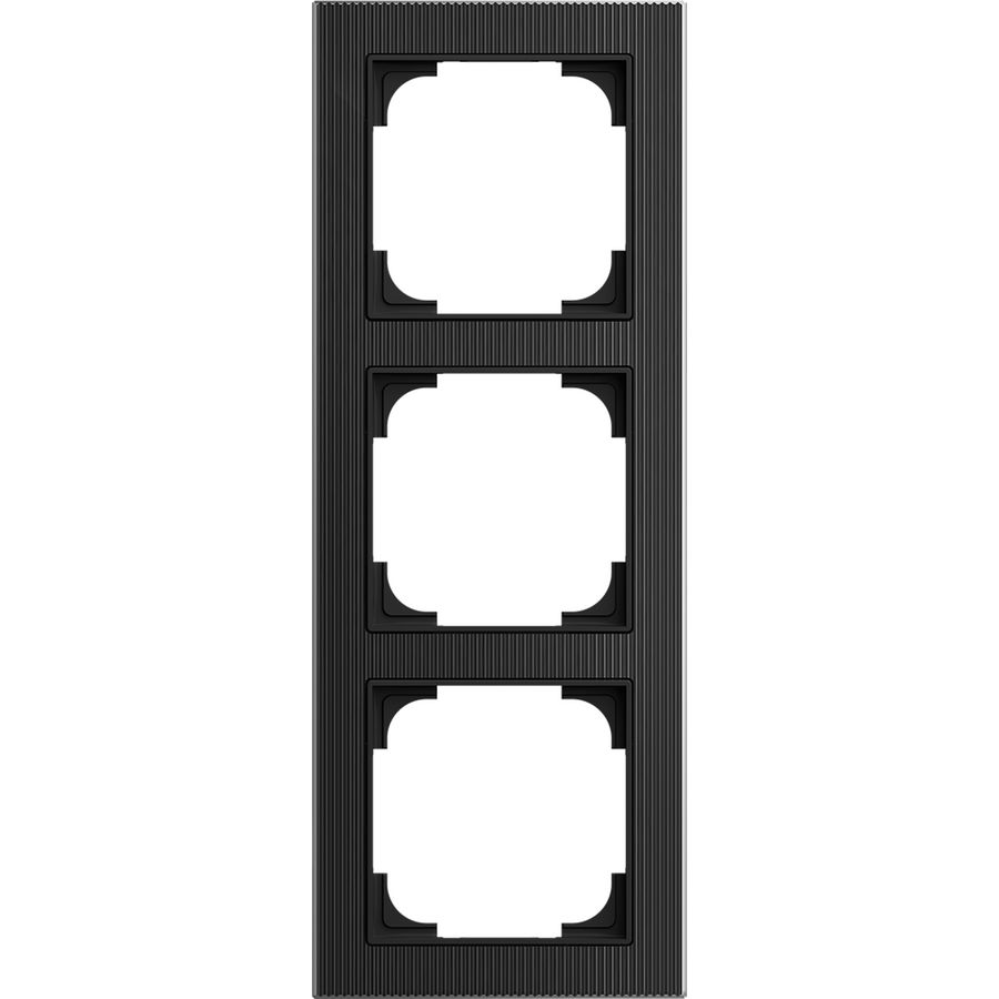 Afdekraam 3v art-glas zwart