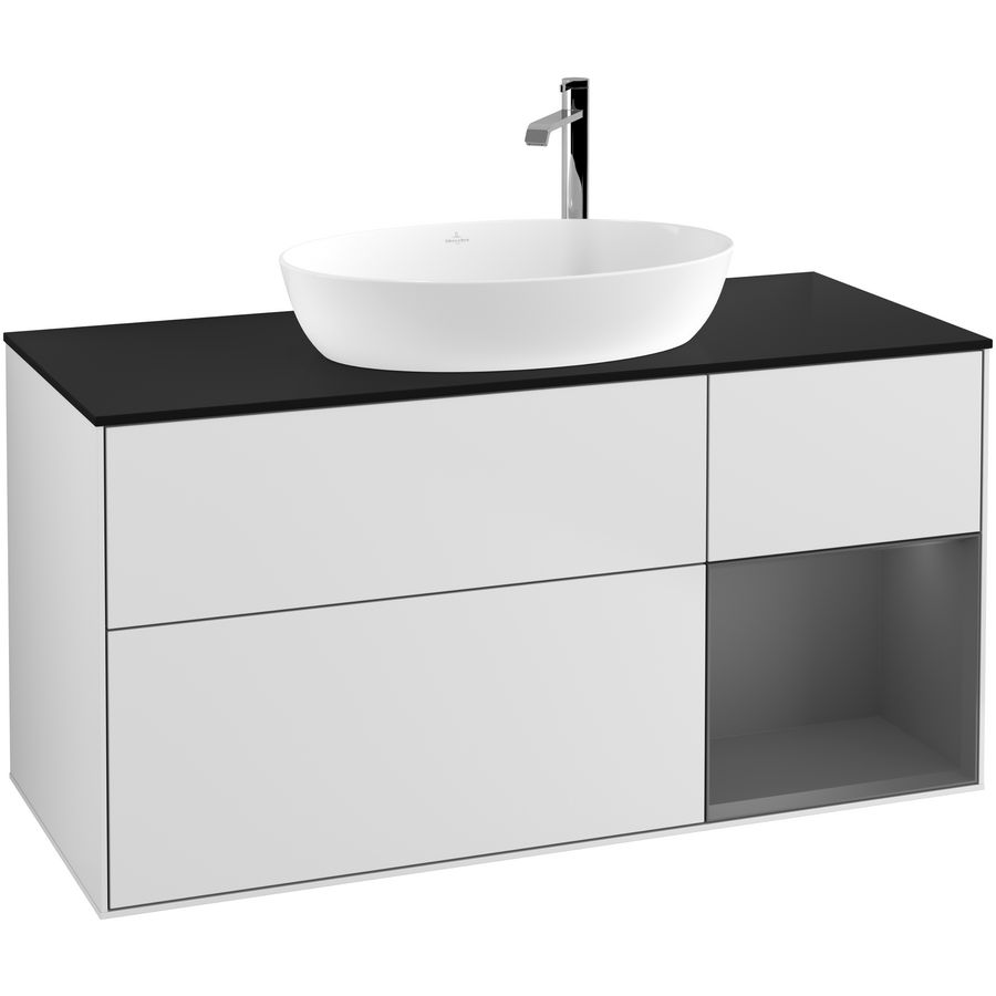 Wastafelonderkast Finion 1200x603x501mm White Matt Lacquer G952GKMT