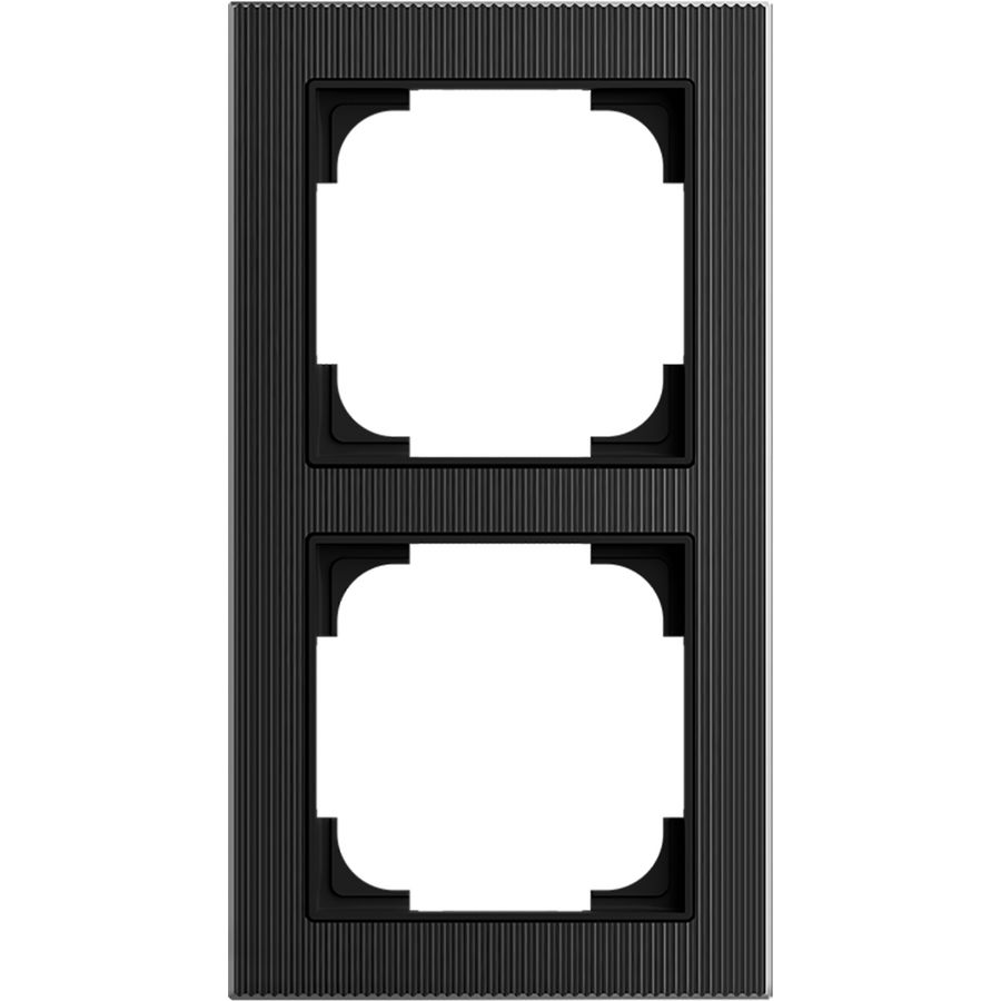 Afdekraam 2v art-glas zwart