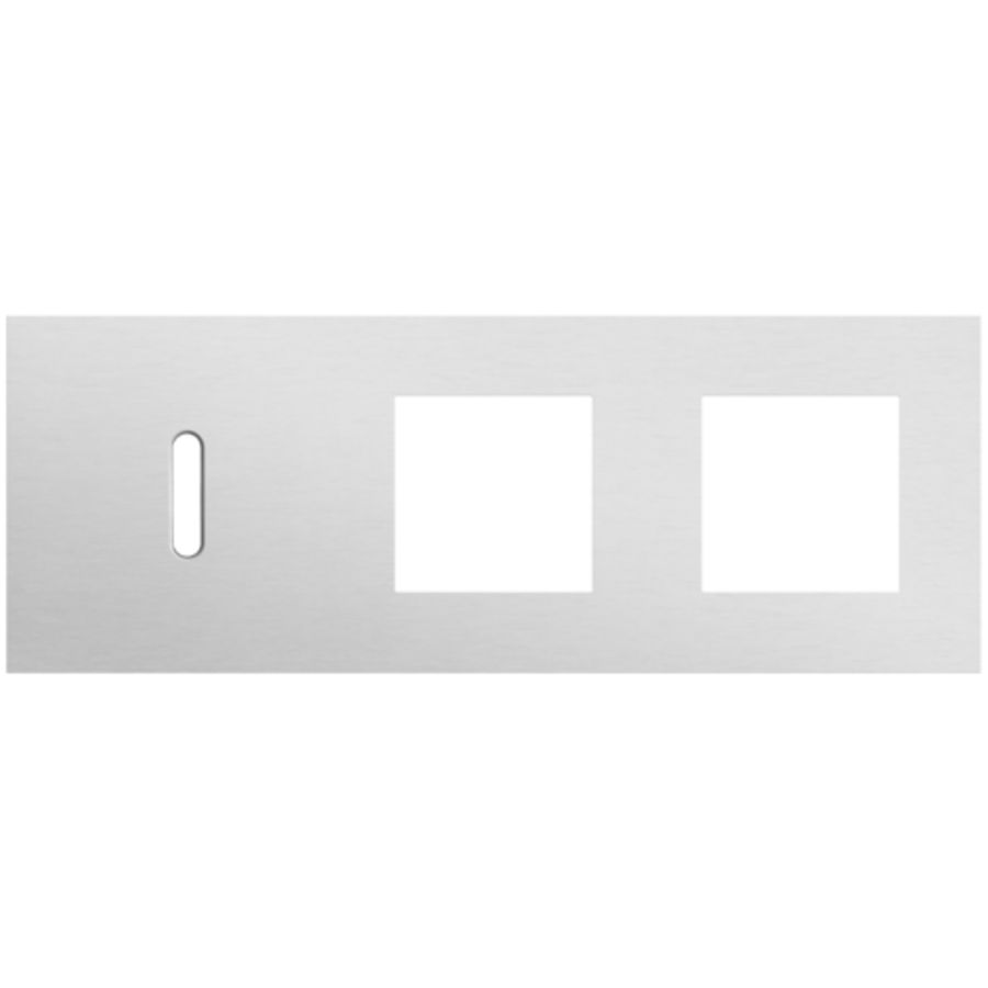 Afdekplaat 3-voud horiz. 71mm centerafst. 155-56705