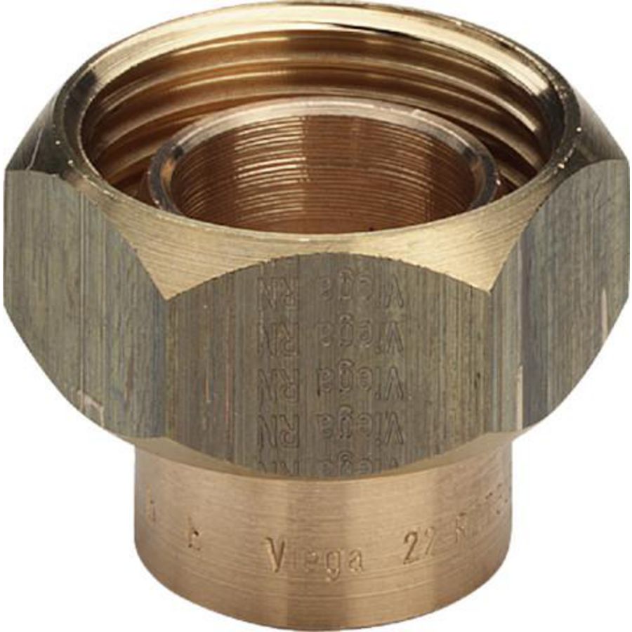 Schroefkoppeling 12x1/2 brons/blank VVE=10