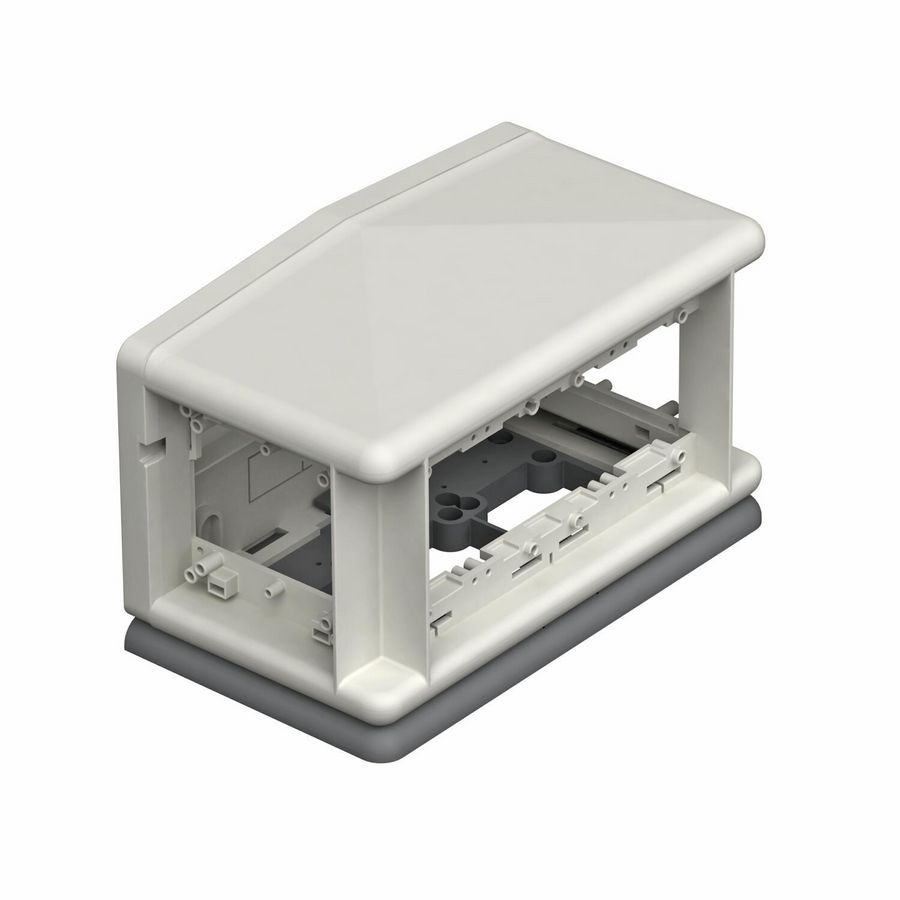 Telitank 225x125x125 polyamid lichtgrijs