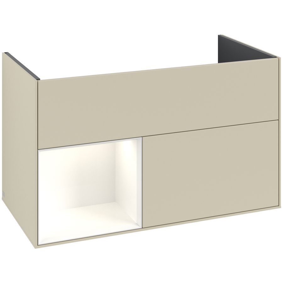 Wastafelonderkast Finion 996x591x498mm S.Grey Matt Lacquer G030GFHJ