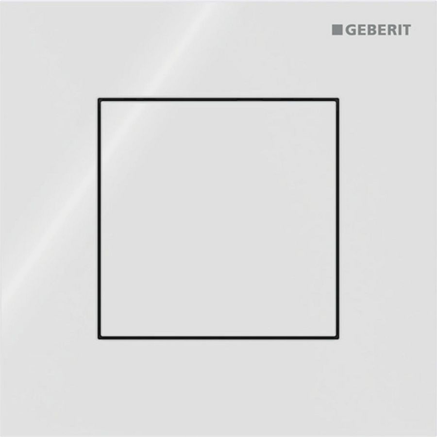 Urinoirsturing pneumatisch type 40 bedieningsplaat SQUARE: wit