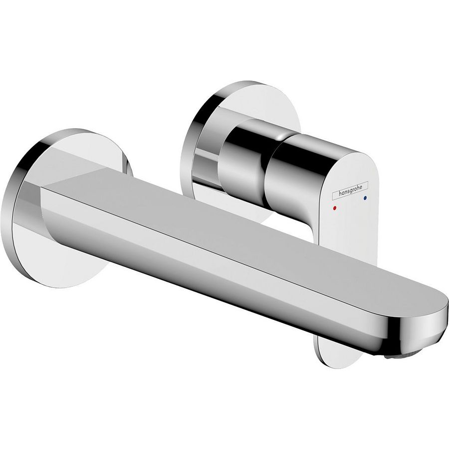 Rebris S 1-hendel wastafelkraan inbouw wandmontage met uitloop 20cm chroom 72528000