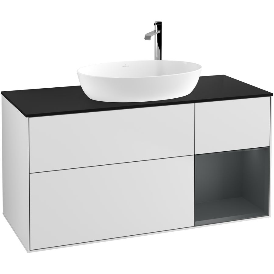 Wastafelonderkast Finion 1200x603x501mm White Matt Lacquer G952HGMT