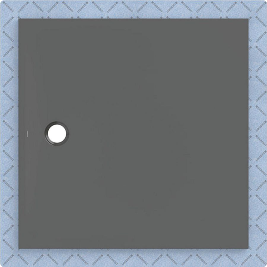 Douchevloer CleanFloor30 geïntegreerd met afdichtingsvlies grafiet: 120x120cm