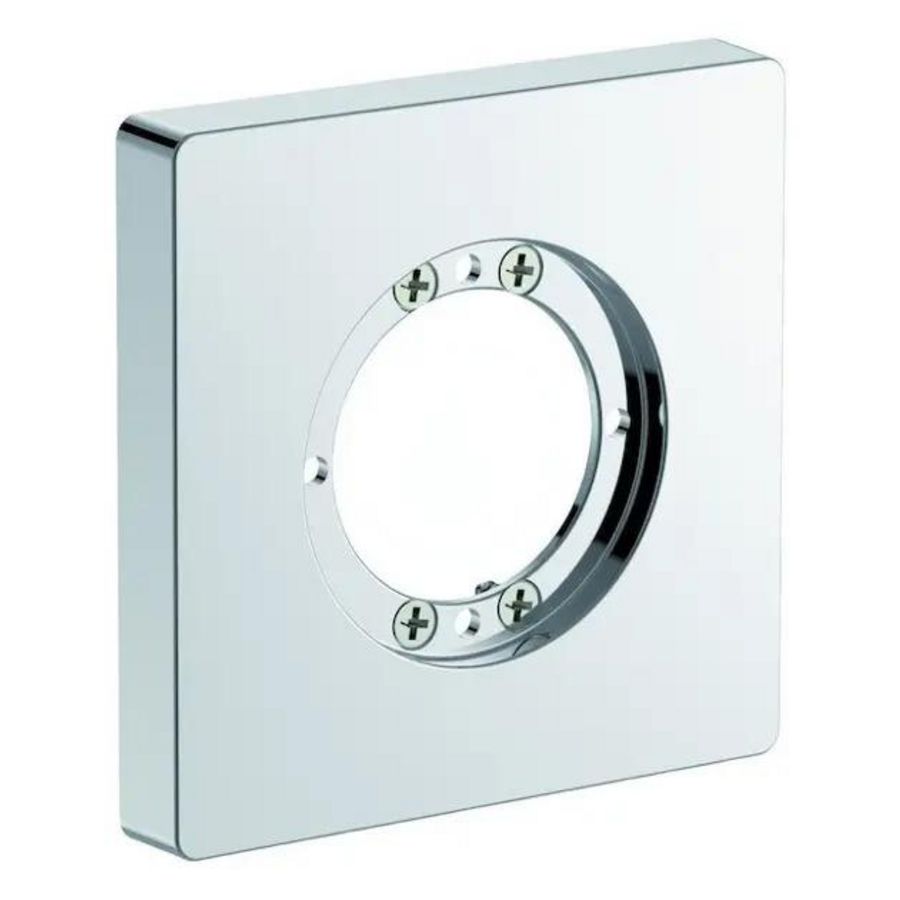 Rozet 1-gats 100x100mm A963724AA chroom