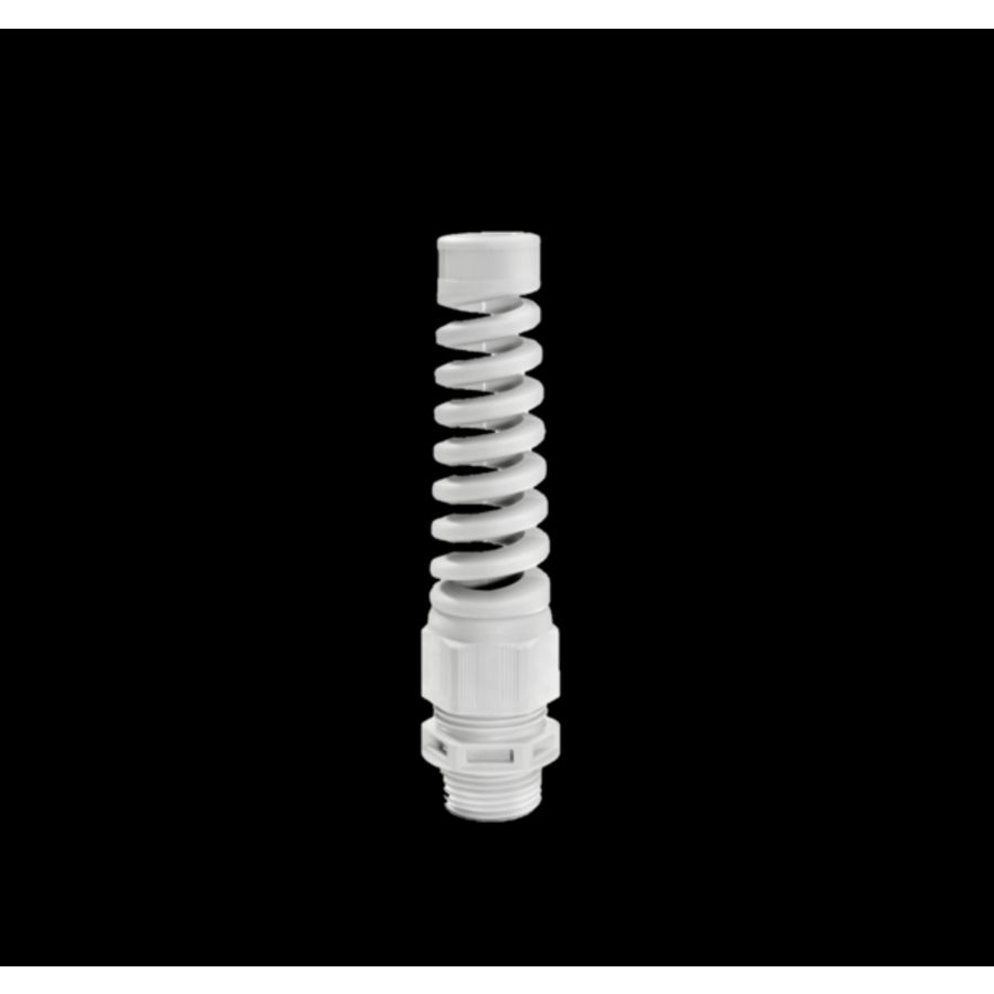 Wartel kunststof M12x1,5 doorlaat 3-7mm met knikbeschermer (ESKVS12LG) VVE=100