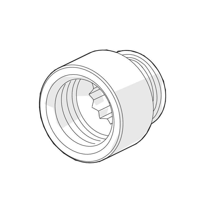 Verlenging G1/2 15mm SW12