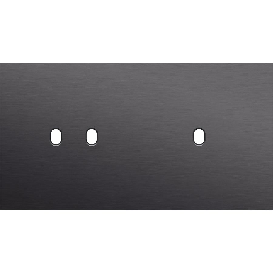 Tweevoudige afdekpl. horizontaal 71mm centerafstand een twee