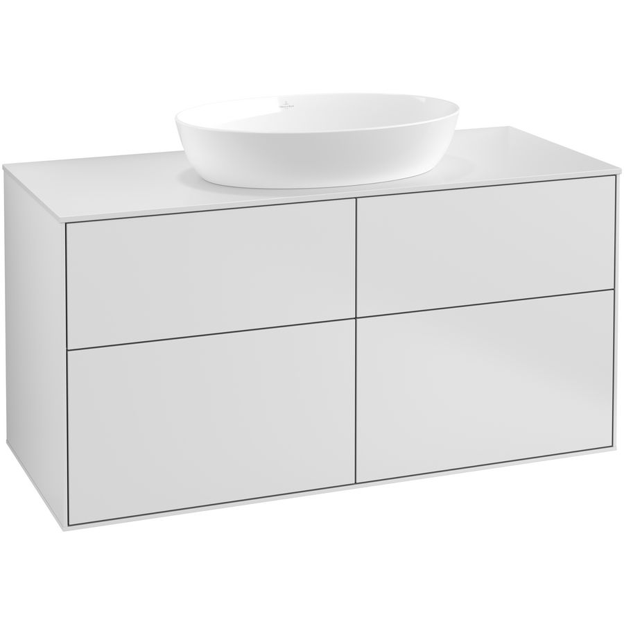 Wastafelonderkast Finion 1200x603x501mm White Matt Lacquer GA3100MT