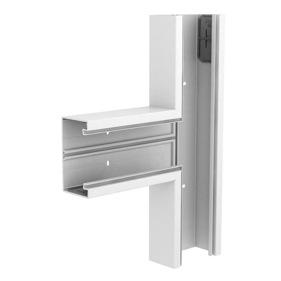 T-stuk 70x130mm polyvinylchlorid puur wit