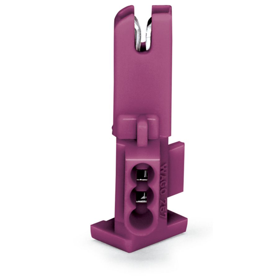 Busmodule zonder PE-contact 1-polig paars 267-119 VVE=500