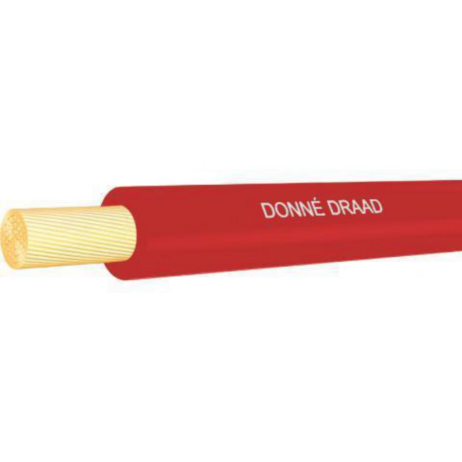 Doos a 100m. Installatiedraad VD Eca-D-rood 1,5 mm2