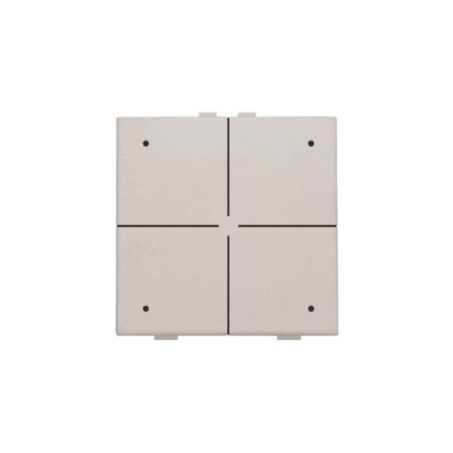 4-voudig drukknop leds/comfortsens. HomeControl l.grey