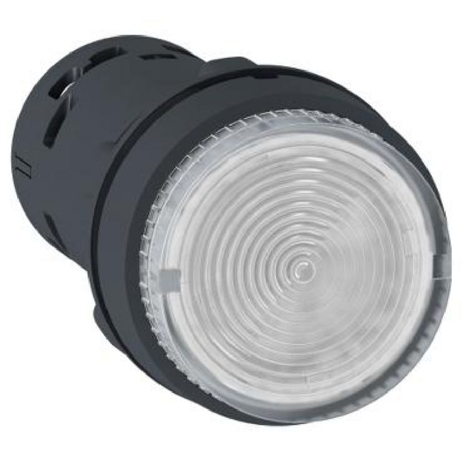 Drukknop Verlicht LED Terugvering,1NO 24V Wit XB7 VVE=10