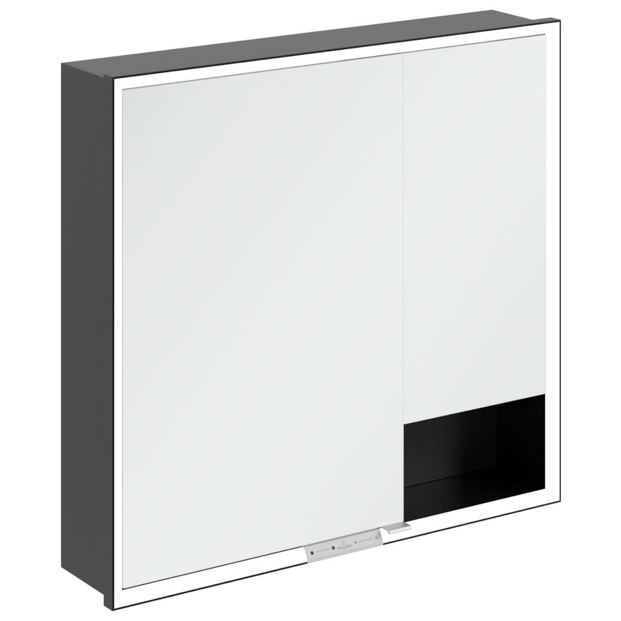 Inbouw-spiegelkast My View+ 800x750x168mm Volcano Black