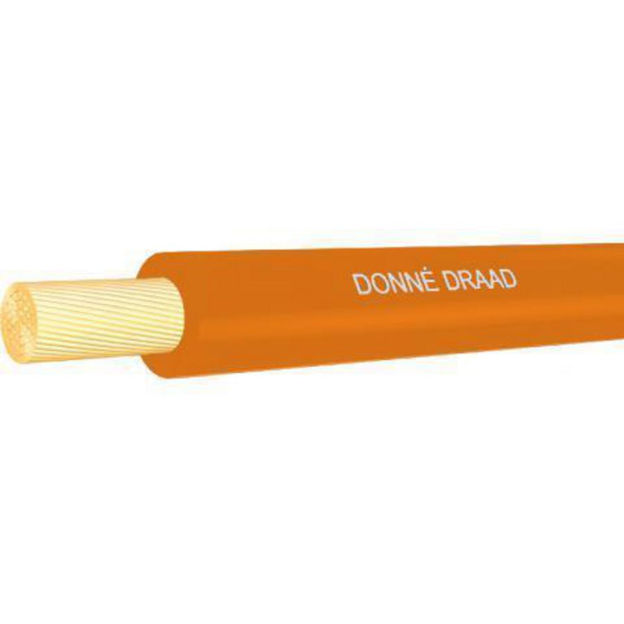 Doos a 100m. Installatiedraad VD Eca-D-oranje 1,5 mm2
