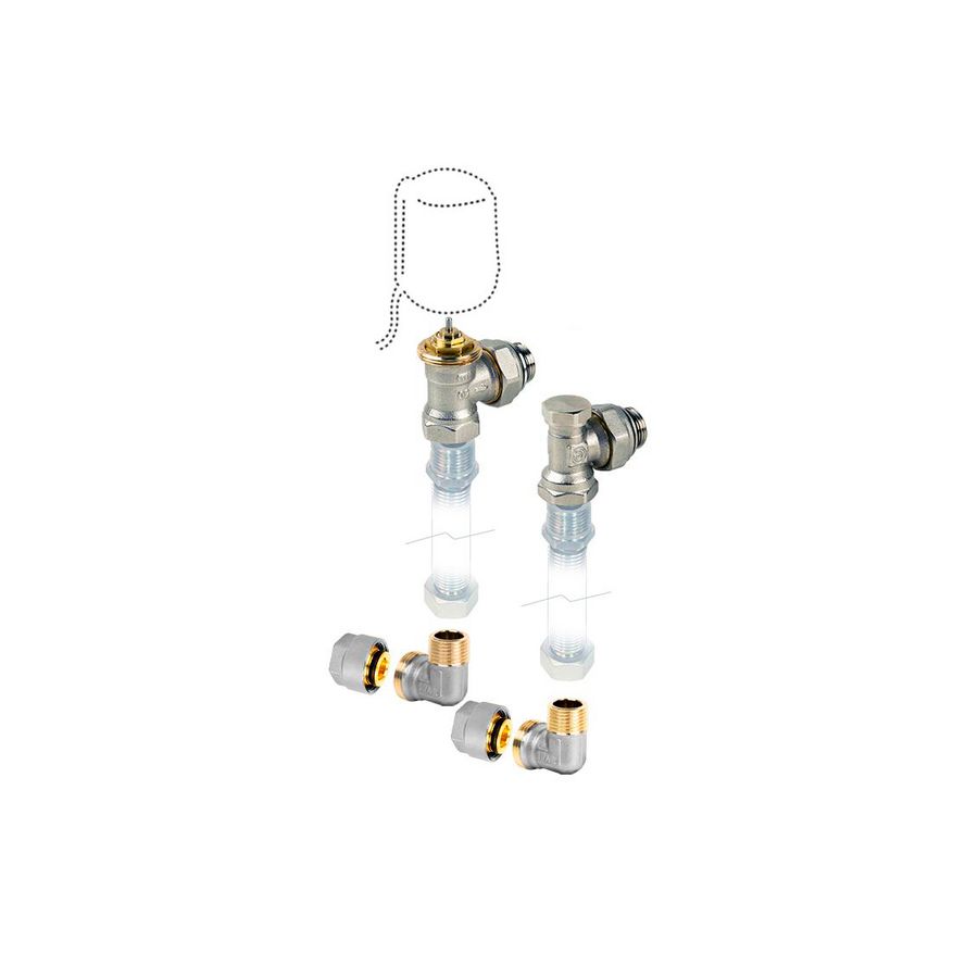 Set 289 thermostaatkop 0..10 VDC Fe/Cu  diam.15/1