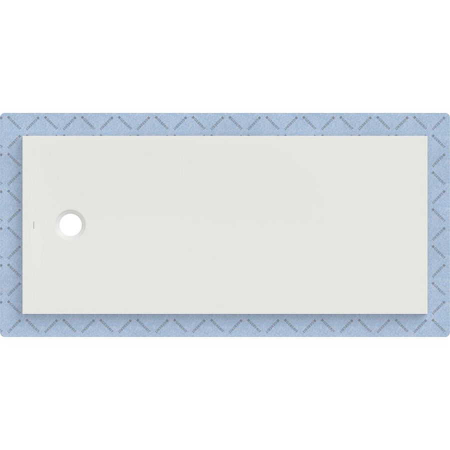 Douchevloer CleanFloor30 met afdichtingsvlies wit: 170x75cm