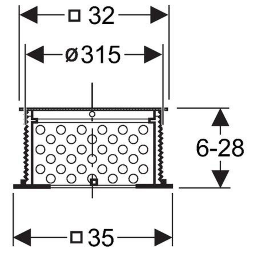 Pluvia opbouwelement beloopbare groendaken 300 kg