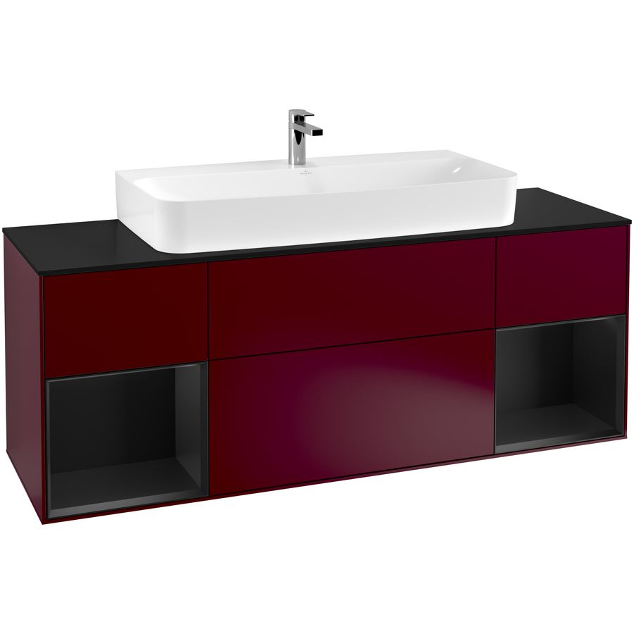Wastafelonderkast Finion 1600x603x501mm Peony Matt Lacquer G212PDHB