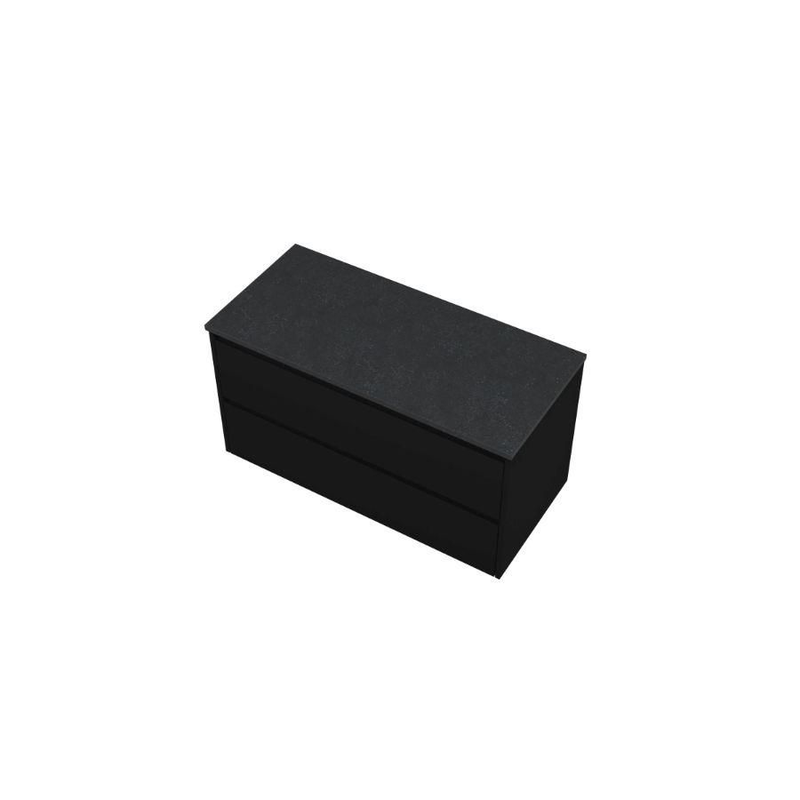 Proline Top afdekplt hardst en OK Sym Mat zwart/BLuSt 100x46