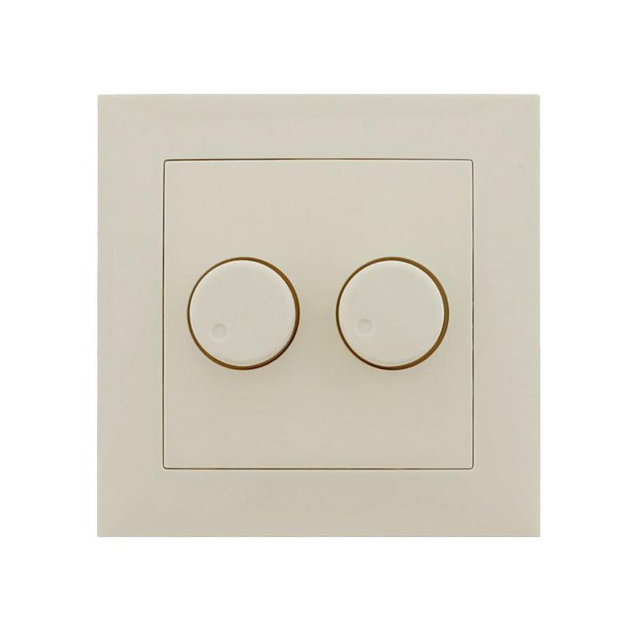 Afdekking kunststof voor Duo dimmer voor BERKER RAL1013 Klemko