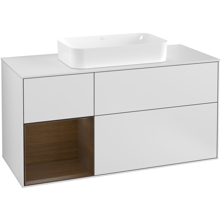 Wastafelonderkast Finion 1200x603x501mm White Matt Lacquer G291GNMT