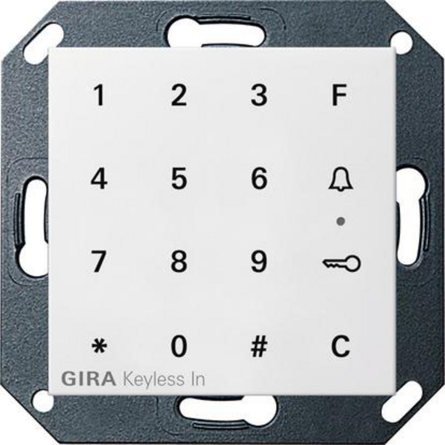 Gira Keyless In codeklavier System 55 zuiver wit