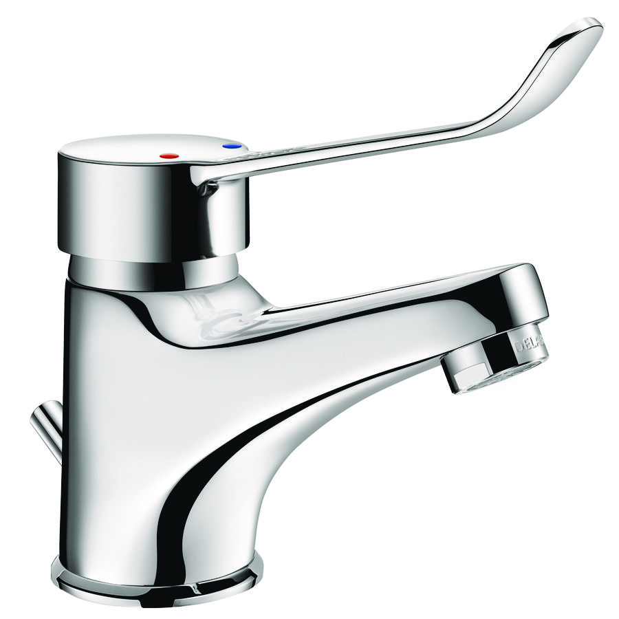 Wastafelmengkraan H.60 + trekplug en afvoer hygien. hendel