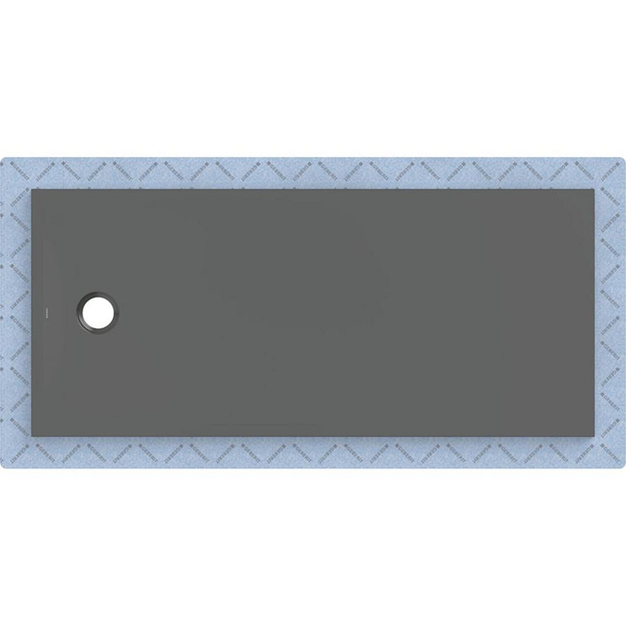 Douchevloer CleanFloor30 met afdichtingsvlies grafiet: 170x75cm