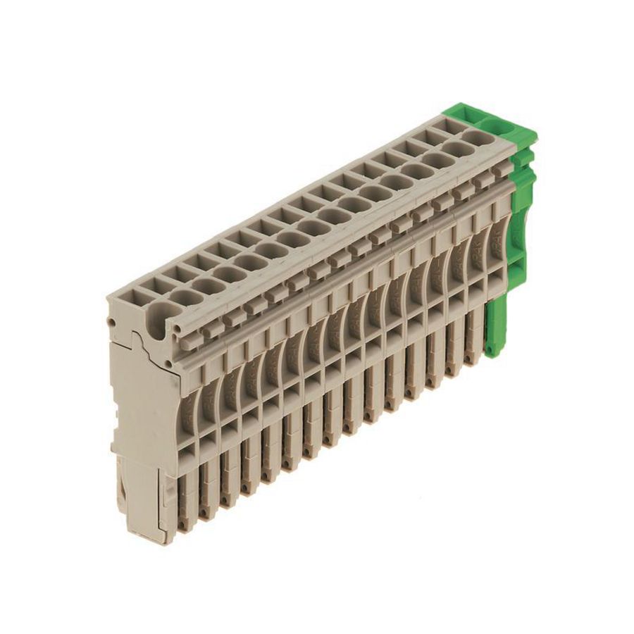 Plug Plug-in groen d.beige 2.5mm² 24 A, 1867240000 VVE=10