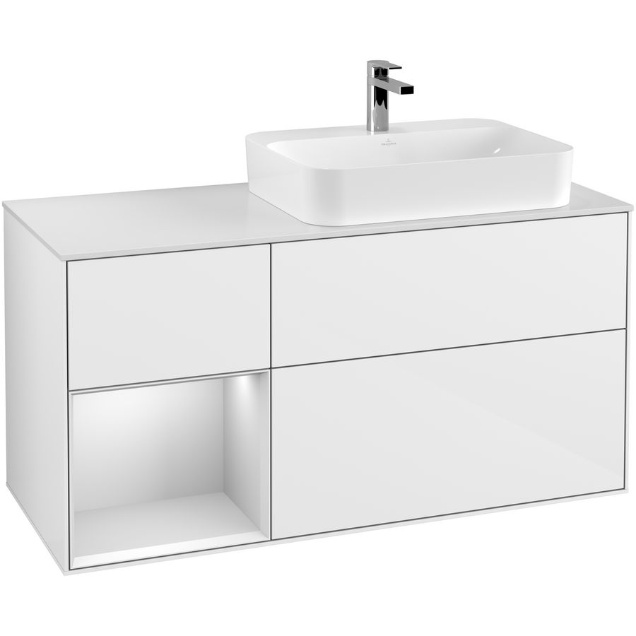 Wastafelonderkast Finion 1200x603x501mm G.White.L G391MTGF