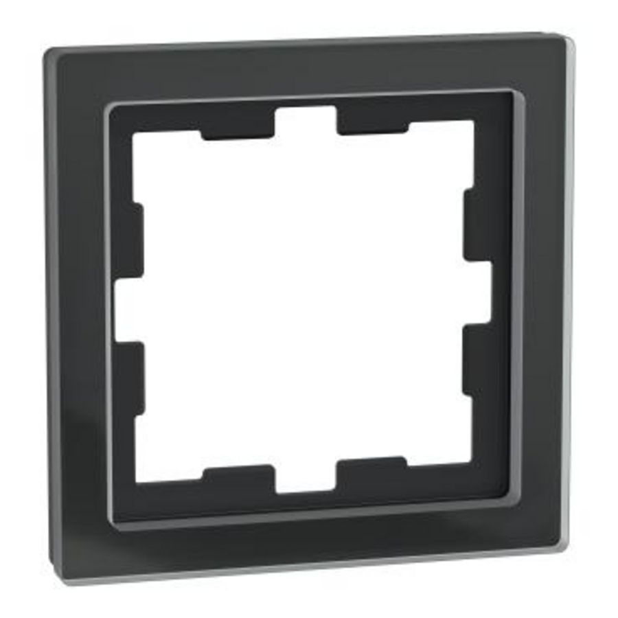 Afdekraam D-Life 1-voudig Glas Zwart Systeem D