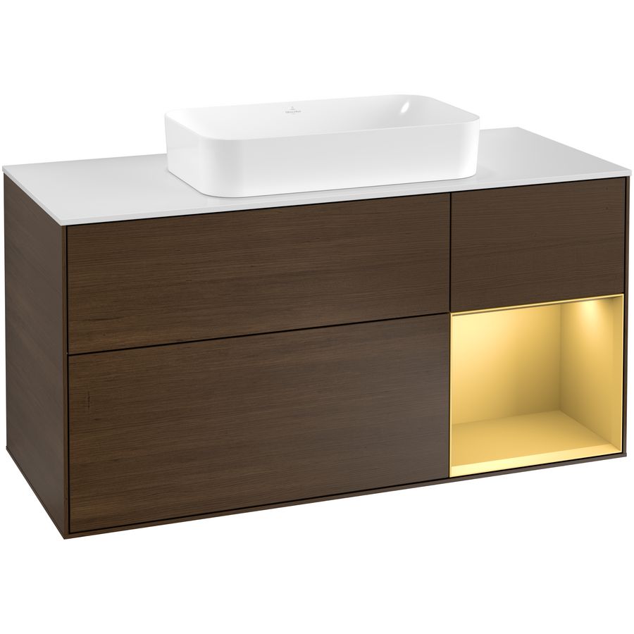 Wastafelonderkast Finion 1200x603x501mm W.Veneer G301HFGN