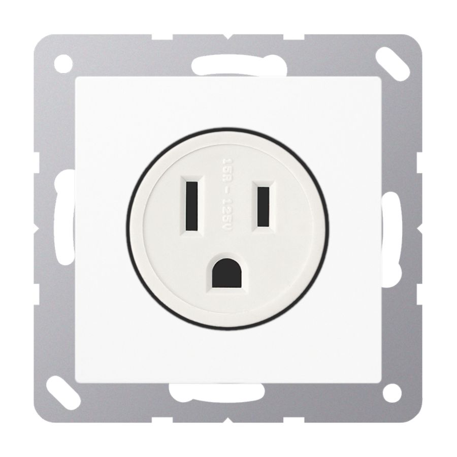 Wandcontactdoos alp.wit Us-Nema 15 A A(S)500